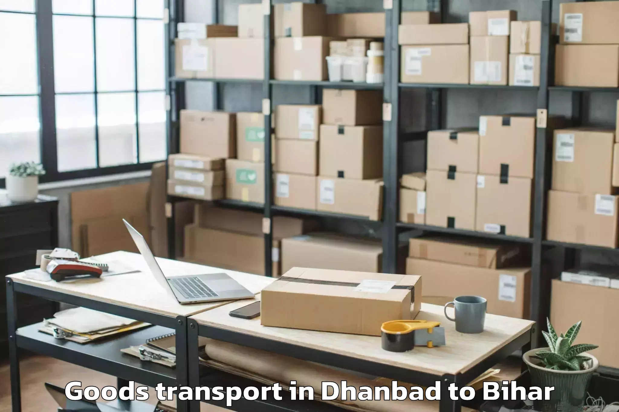 Trusted Dhanbad to Darbhanga Airport Dbr Goods Transport